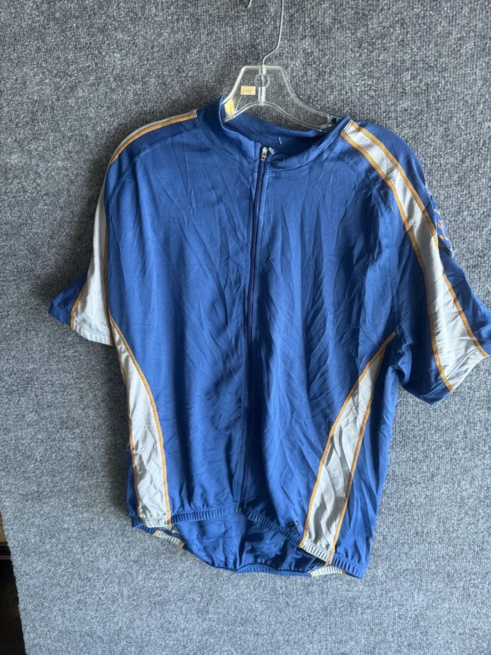 Novara Cycling Jersey Mens XL Blue 1/2 Zip Short Sleeve Pockets Bike Road Top